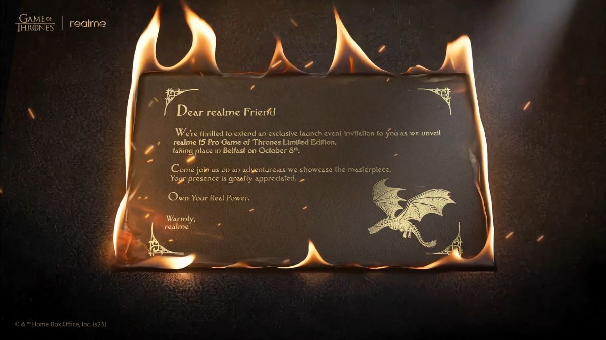 Realme 15 Pro 5G Game of Thrones Edition India Launch Date Announced: Expected Specifications, Features