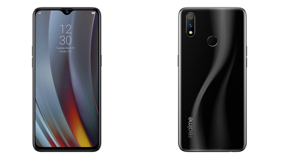 realme 3 pro front rear carbon grey flipkart realme