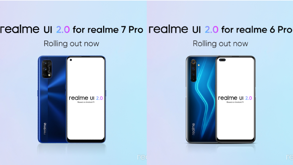 Realme 7 Pro, Realme 6 Pro Getting Android 11-Based Realme UI 2.0 Update in India