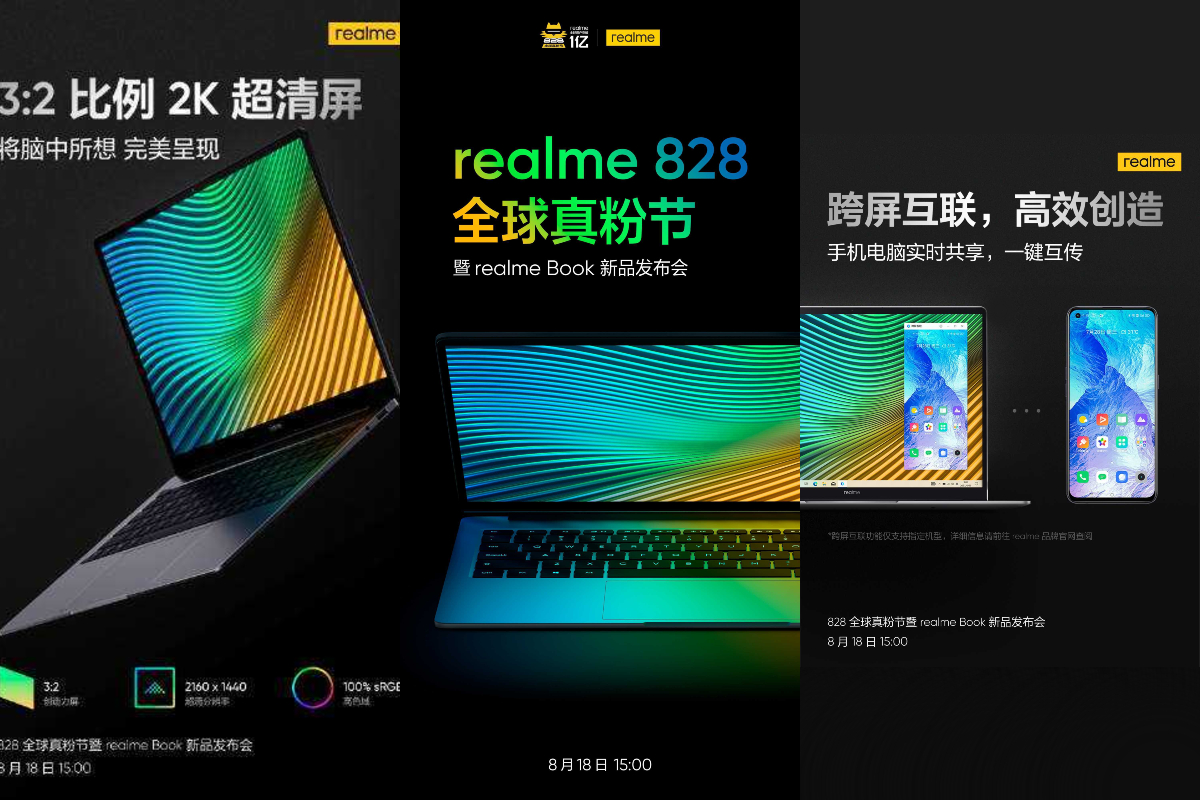 Realme Book Specifications, Features Teased Ahead of Launch, Design Leaks via Live Images