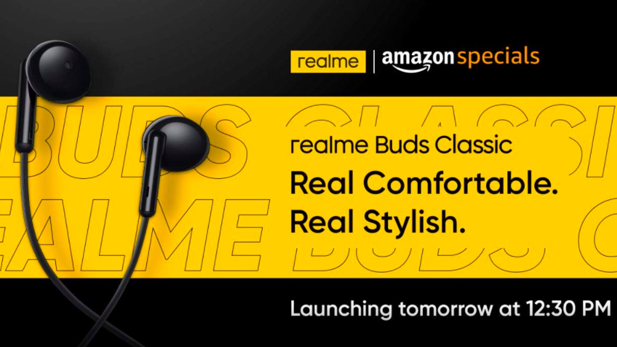 Realme Buds Classic Wired Earphones With 3.5mm Connector to Launch on August 18