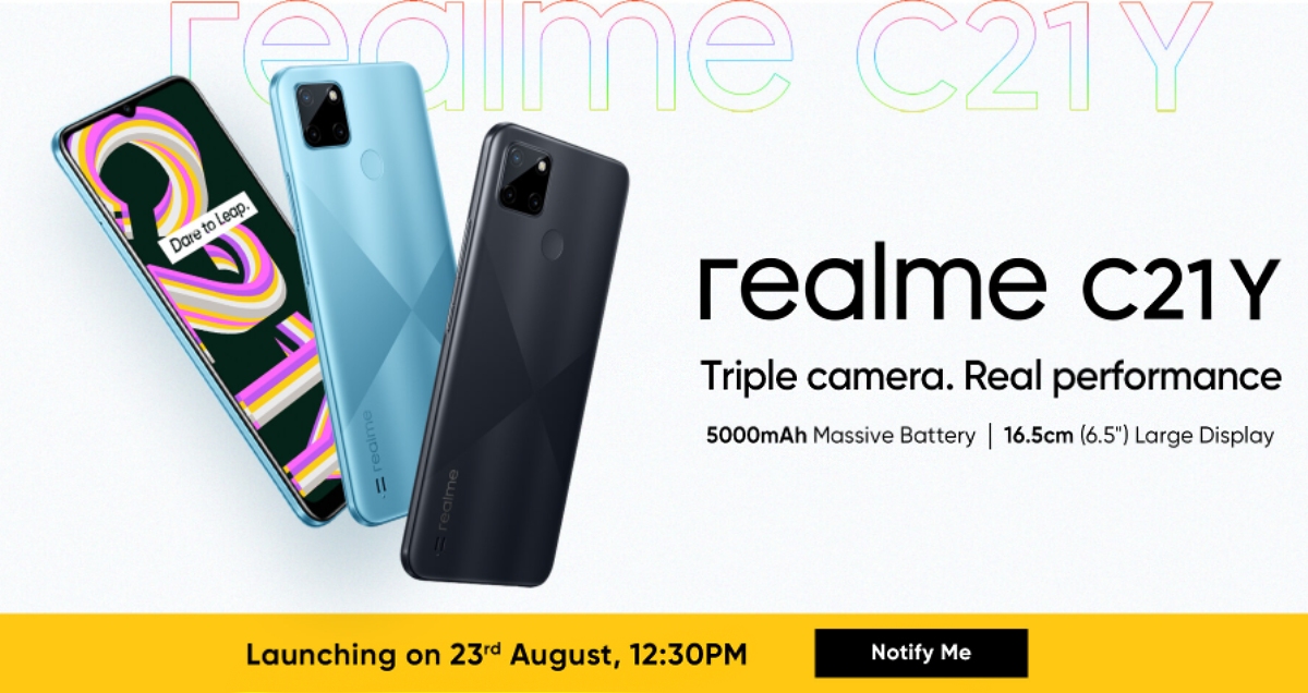 Realme C21Y India Launch Date Set for August 23: Expected Price, Specifications
