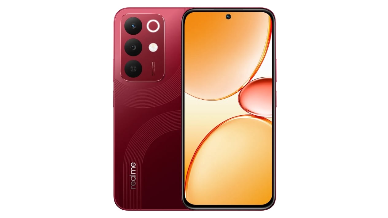 realme narzo 90x maroon red Realme Narzo 90x 5G