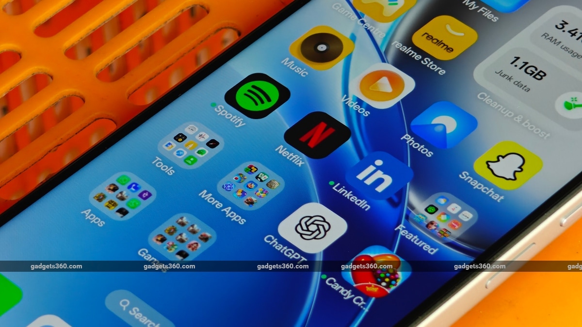 realme p4r software apps gadgets 360 RealmeP4R  Realme