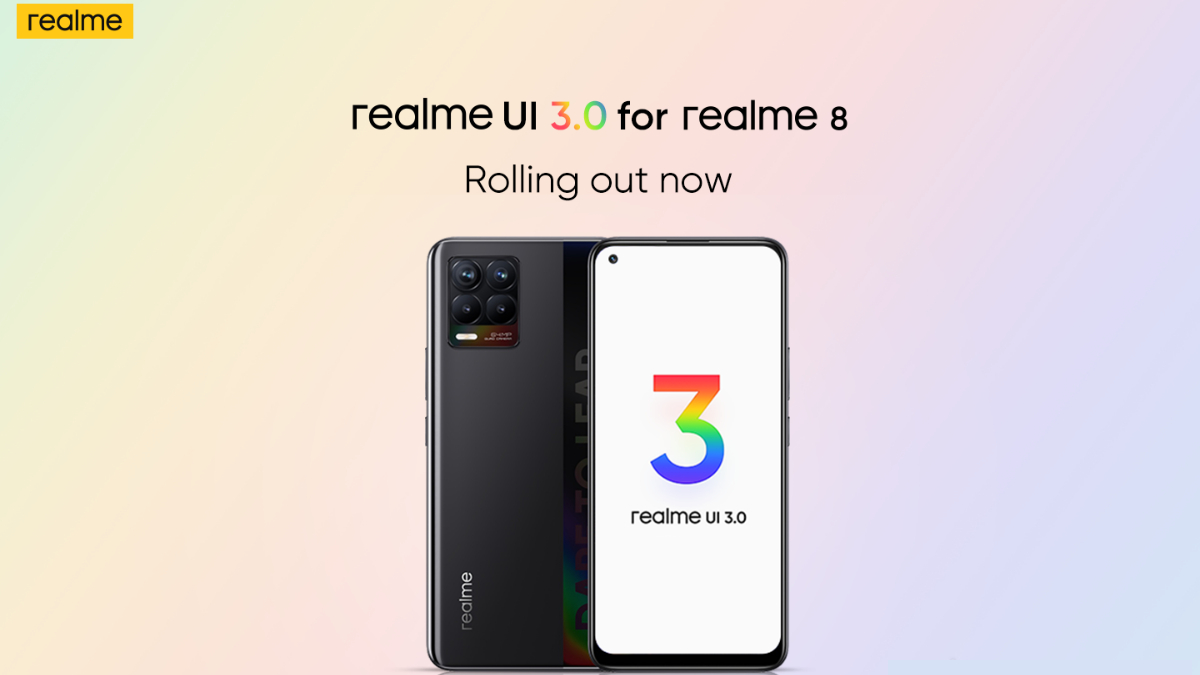 Realme 8 Starts Receiving Android 12-Based Realme UI 3.0 Stable Update in India