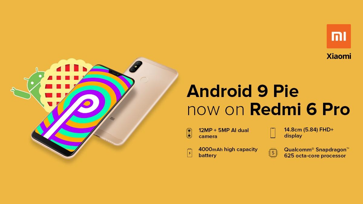 Redmi 6 Pro Android 9.0 Pie-Based MIUI 10.3.2 Global Stable Update Now Available to Download
