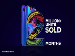 Redmi Note 7 Pro और Redmi Note 7 के 20 लाख यूनिट बिके, Xiaomi लाने वाली है एक और 48 मेगापिक्सल कैमरे वाला फोन Redmi Note 7 Pro और Redmi Note 7 के 20 लाख यूनिट बिके, Xiaomi लाने वाली है एक और 48 मेगापिक्सल कैमरे वाला फोन