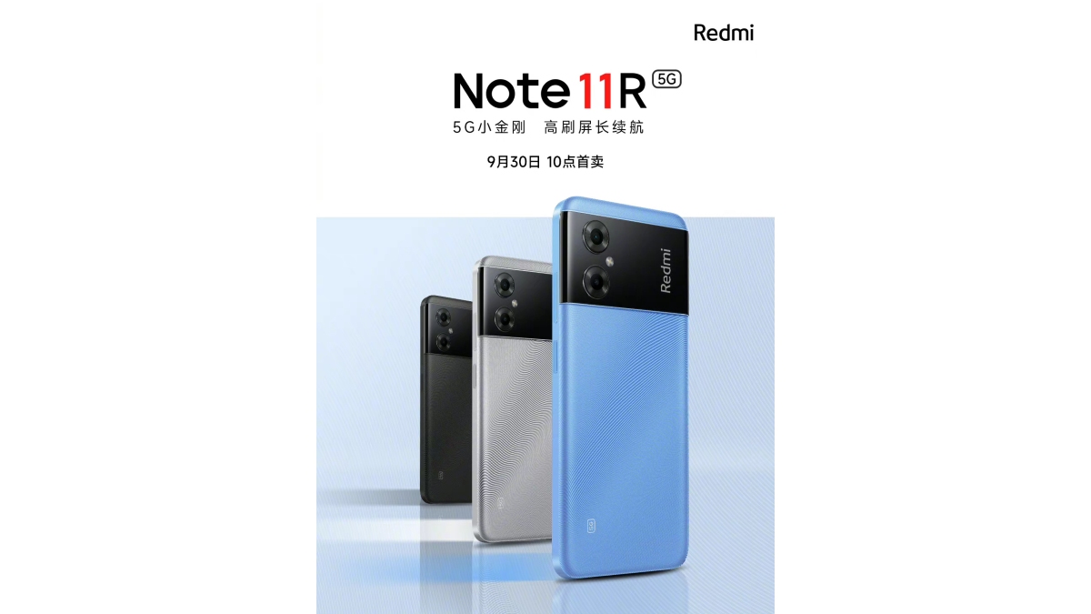 Redmi Note 11R Set to Launch on September 30, Key Specifications, Design Revealed