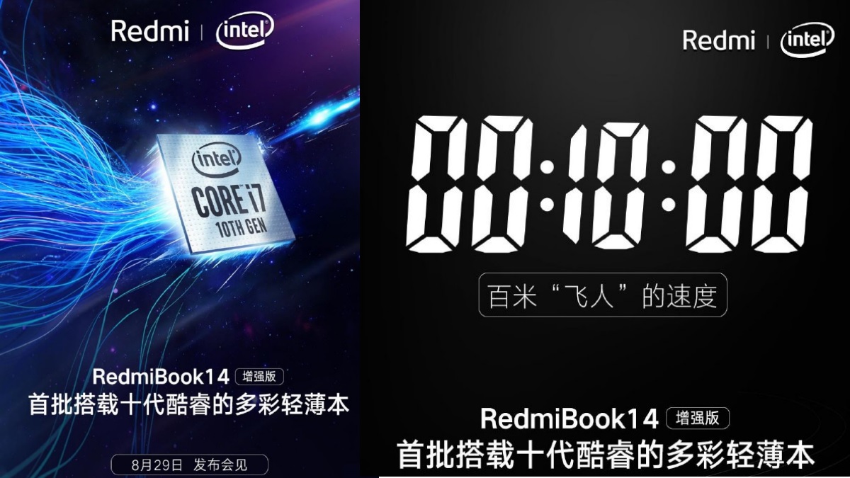 RedmiBook 14 Refresh Powered by 10th Gen Intel Processors Set to Launch on August 29