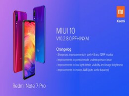 Redmi Note 7 Pro को मिला नया MIUI 10 अपडेट Redmi Note 7 Pro को मिला नया MIUI 10 अपडेट