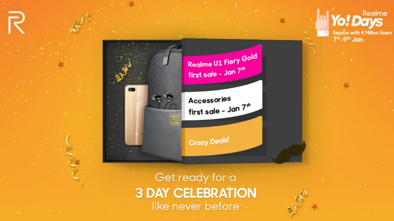 Realme Crosses 4 Million Users Milestone, Realme U1 Fiery Gold, Realme Buds First Sale Date Revealed