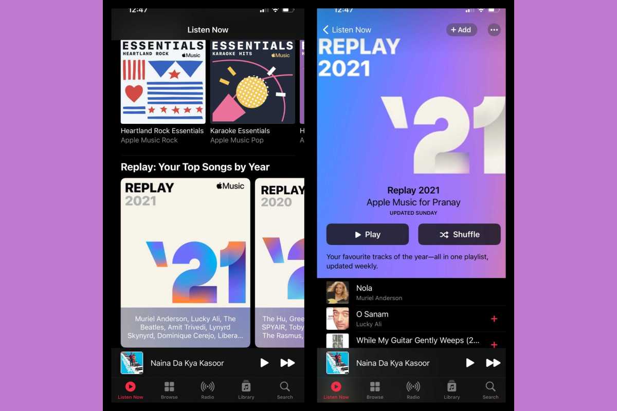 Apple Music Replay 2021 Playlist Now Available on App and Web
