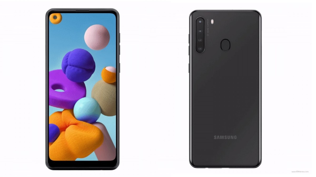 Samsung Galaxy A21 Fresh 360-Degree Render Leak Tips Hole-Punch Display, Quad Rear Cameras
