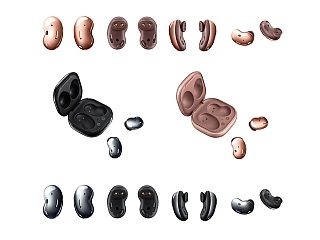 Samsung Galaxy Buds Live Leaked in Fresh Renders, Wingtips and Square Charging Case Seen