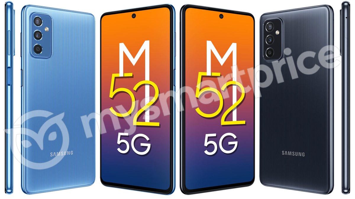 Samsung Galaxy M52 5G's Leaked Renders Show Pinstripe-Style Back Panel, Tipped to Get 120Hz Display