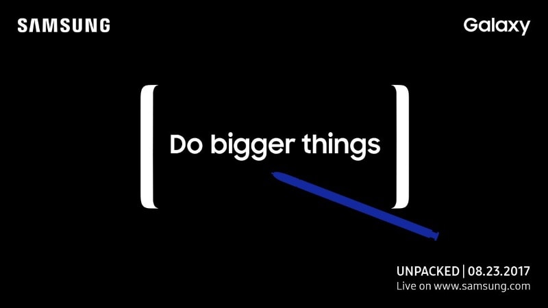 Samsung Galaxy Note 8 Launch Set for August 23 Unpacked Event