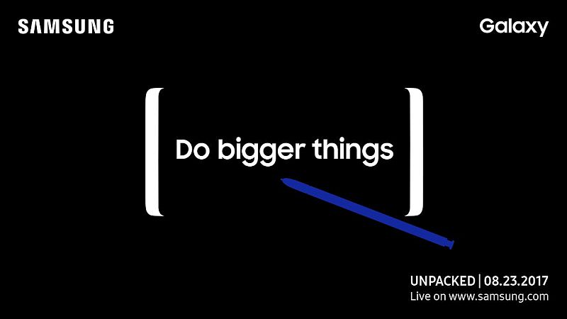 Samsung Galaxy Note 8 Video Teases 'Bigger Things', Specifications and Benchmarks Leak