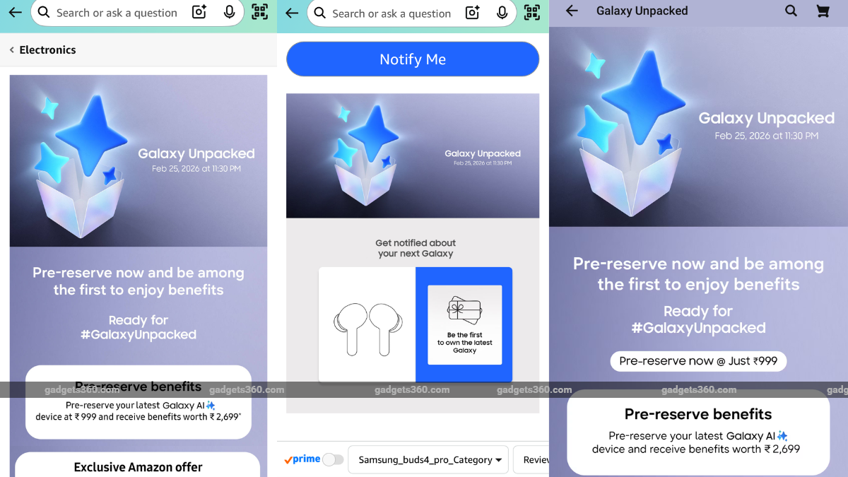 samsung galaxy unpacked microsites amazon flipkart inline Samsung Galaxy Unpacked 2026 event