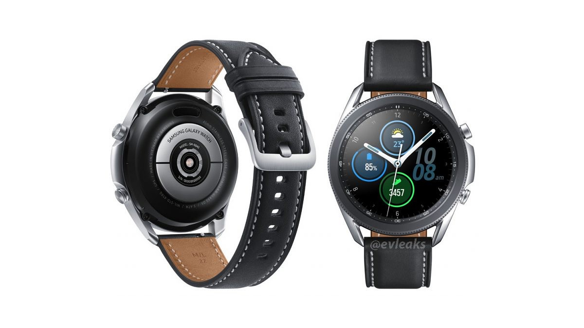 Samsung Galaxy Watch 3 New Render Leak Tips Heart Rate Sensor, Stainless Steel Casing
