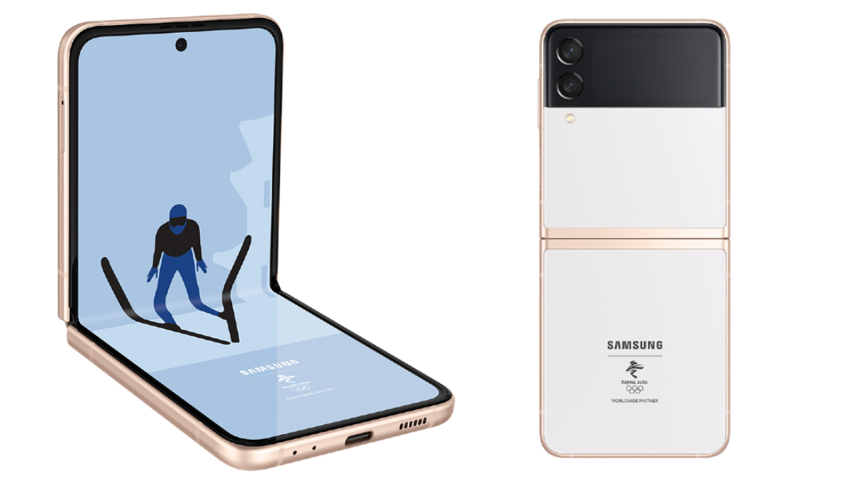 Samsung Galaxy Z Flip 3 5G Olympic Commemorative Edition With Winter Dream White Colourway Launched