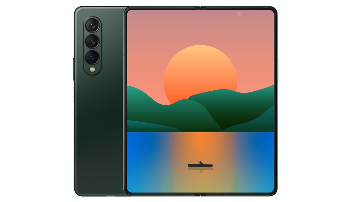 Samsung Galaxy Z Fold 3 Render Suggests Under-Display Selfie Camera Ahead of Official Launch