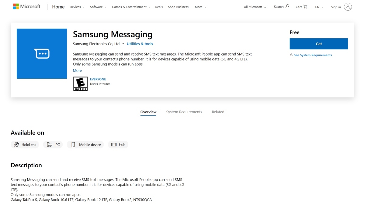 Samsung Messaging App for Windows 10 Spotted, Lets You Send Text Messages via Laptop