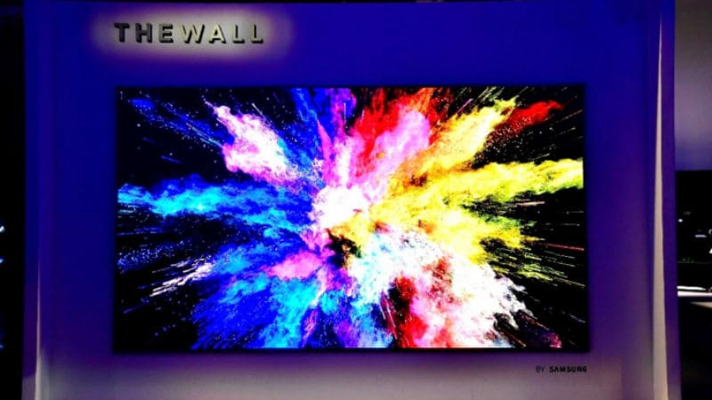 Samsung Unveils 146-Inch 'The Wall' 4K MicroLED TV, AI-Powered Q9S 8K TV at CES 2018 Samsung Unveils 146-Inch 'The Wall' 4K MicroLED TV, AI-Powered Q9S 8K TV at CES 2018