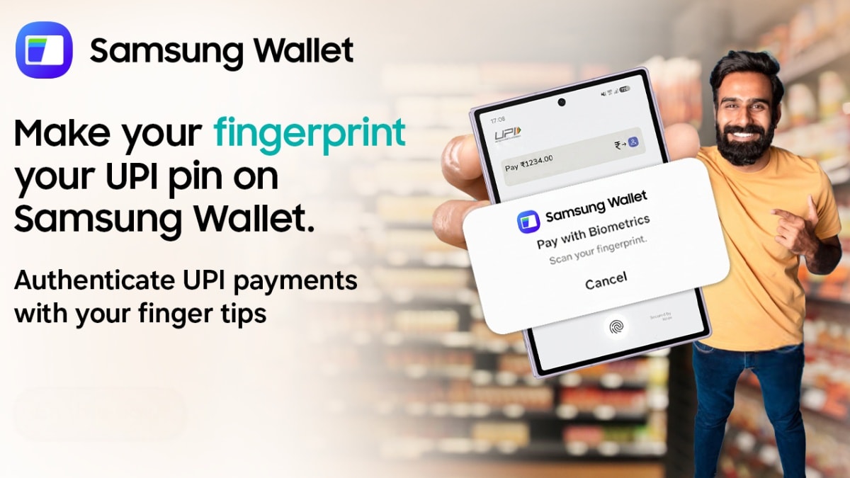 Samsung Wallet Adds Fingerprint Authentication for UPI Payments Up to Rs 10,000 in India
