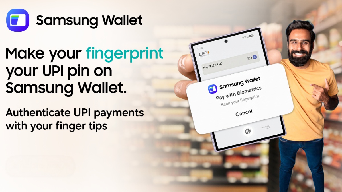 Samsung Wallet Adds Fingerprint Authentication for UPI Payments Up to Rs 10,000 in India
