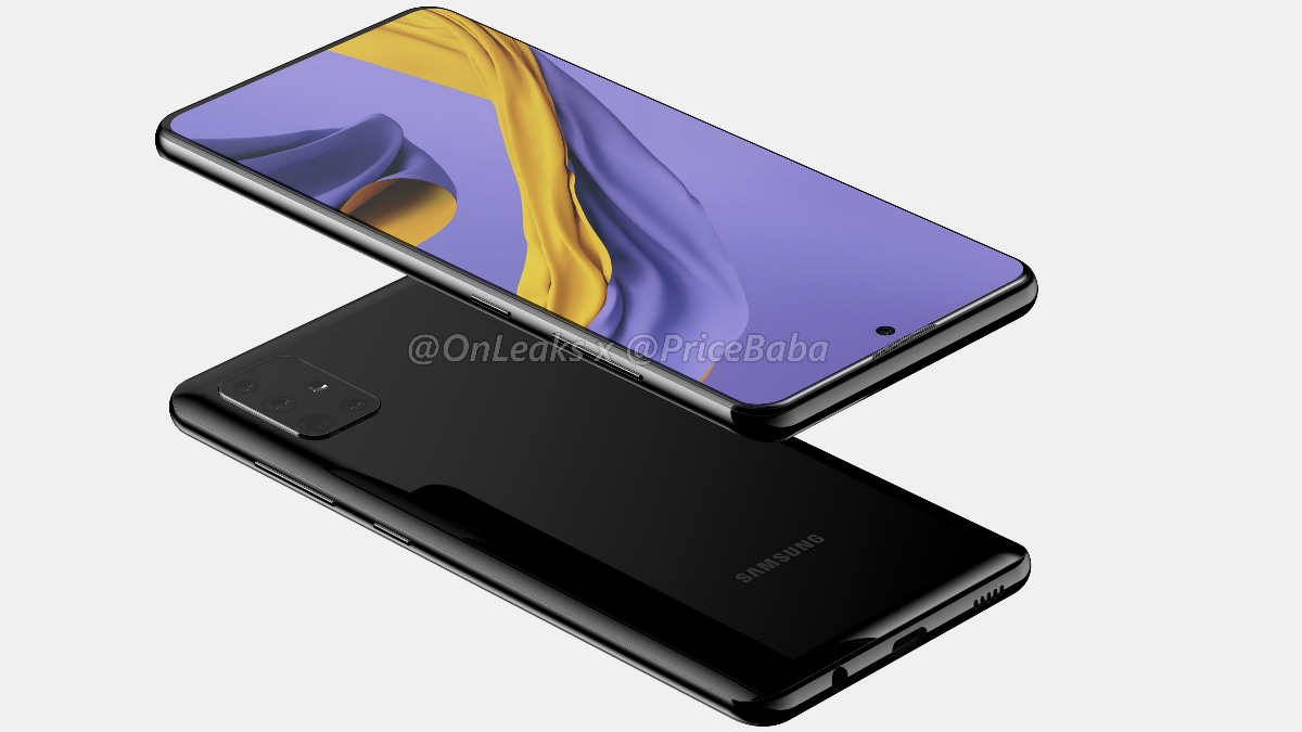 Render penampakan Samsung Galaxy A51.