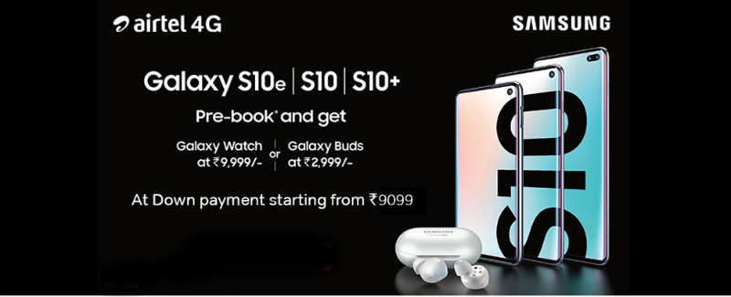 Samsung Galaxy S10, Galaxy S10+ Listed on Airtel Online Store, With Down Payment Starting at Rs. 9,099