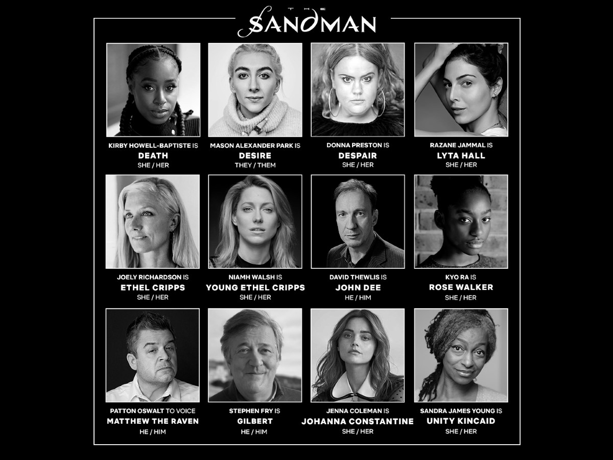 Netflix’s The Sandman Adds Stephen Fry, David Thewlis, Patton Oswalt Among 12 New Cast