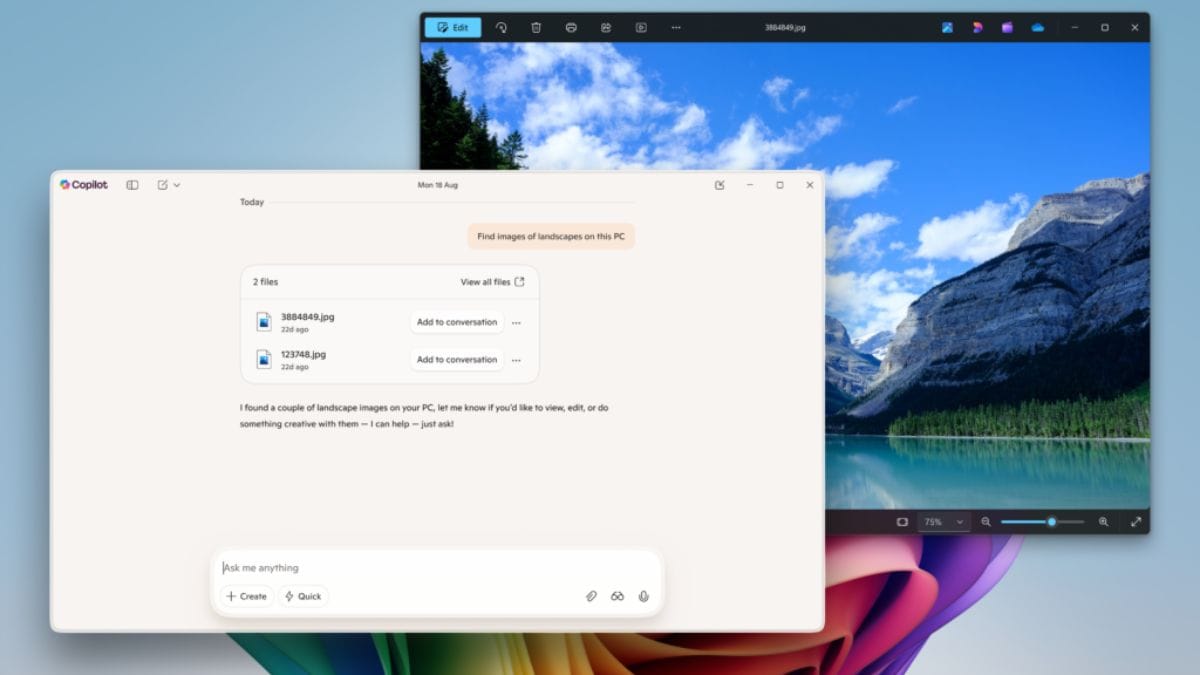 semantic file search windows Copilot semantic indexing