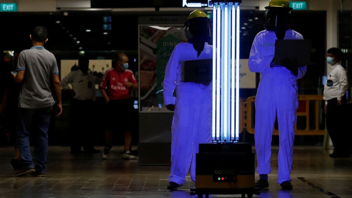 Exterminate! UV Robot Sent to Singapore Mall to Zap Coronavirus