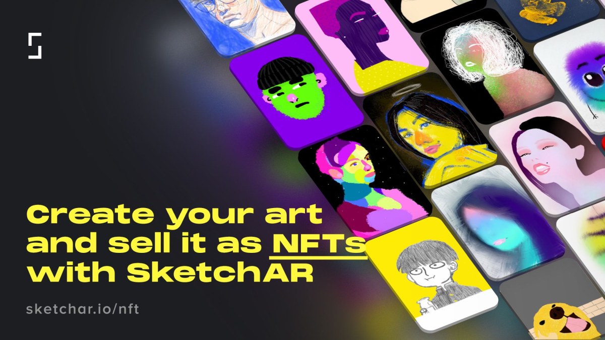 SketchAR App Lets People Create and Auction Their Art as NFTs