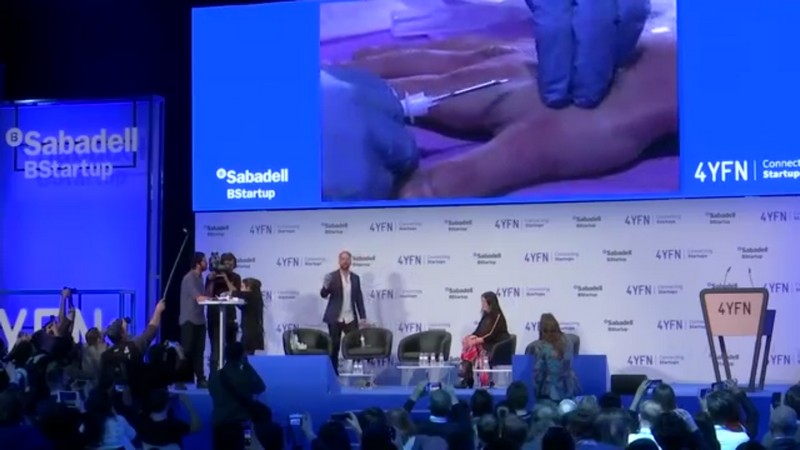 MWC 2019: Man Receives Under-Skin Chip Implant Live