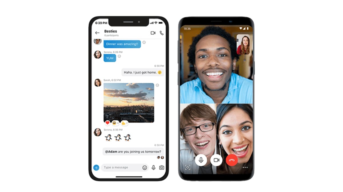 Skype for Android Updated With Background Blur, Improved Custom Reactions  Picker | Technology News