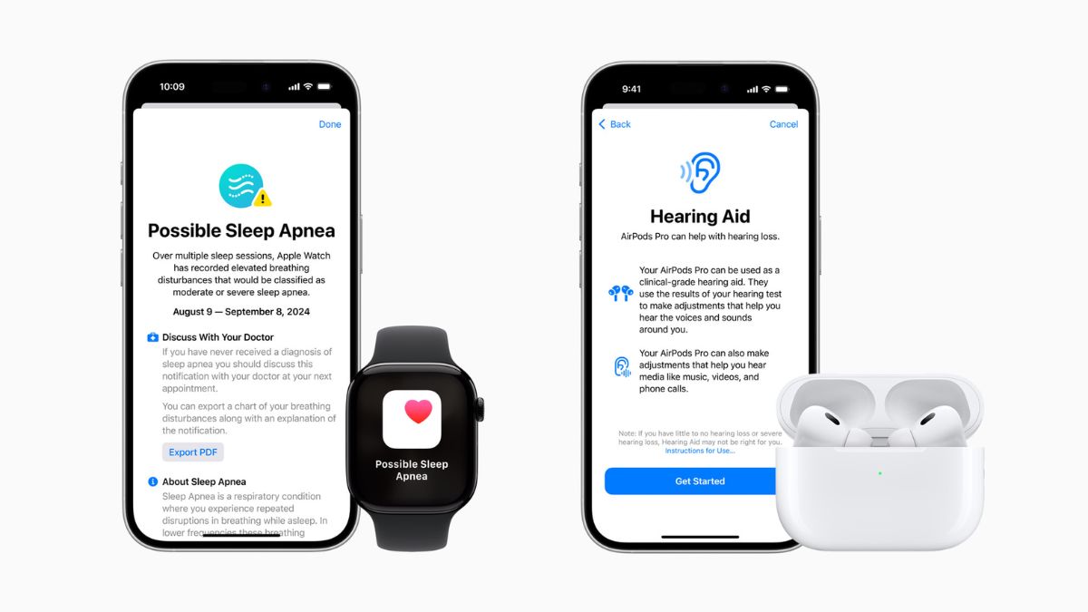 Apple&rsquo;s Big Health Move in India: Watch Gets Sleep Apnea Alerts, AirPods Pro Gain Hearing Test Feature