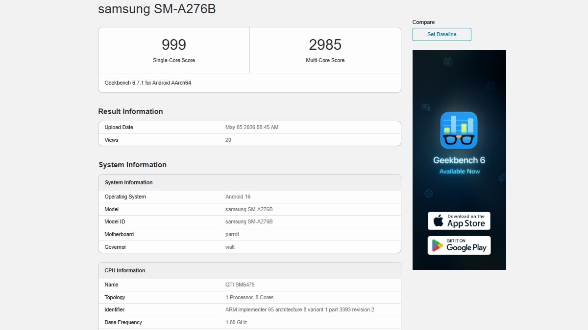 sm a276b Samsung Galaxy A27 5G