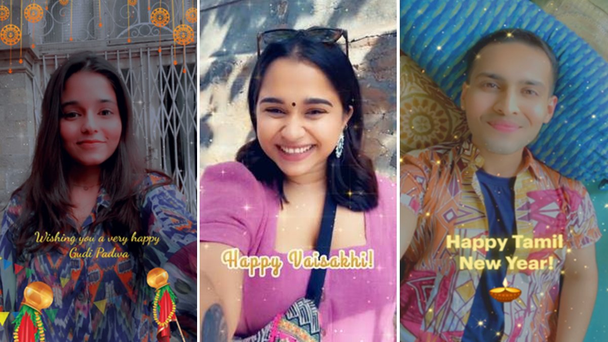 Snapchat Brings AR Lenses to Celebrate Gudi Padwa, Vaisakhi, Puthandu