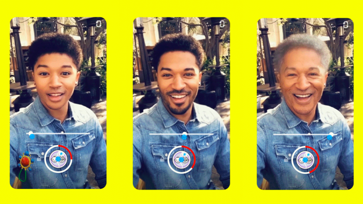 Snapchat Gets Time Machine Lens, Lets You Change How Old You Look in a Real Time