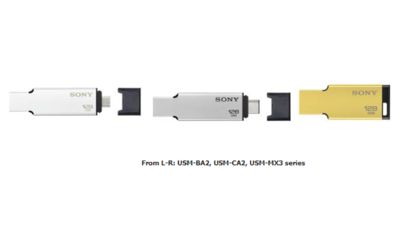 Sony Launches New Range of Metallic USB Flash Drives in India, Price Starts at Rs. 850