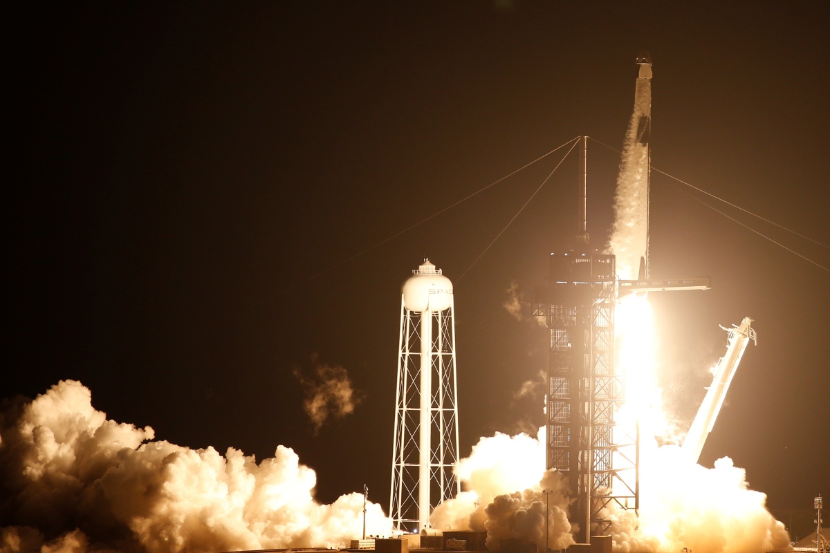 SpaceX Launches 4 Astronauts to ISS Aboard Crew Dragon 'Resilience'