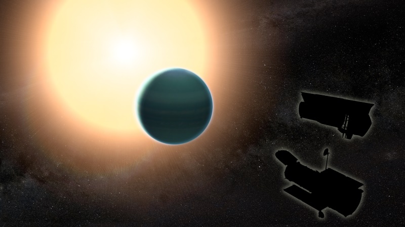 NASA Telescopes Detect Signs of Water on Distant 'Warm Neptune'