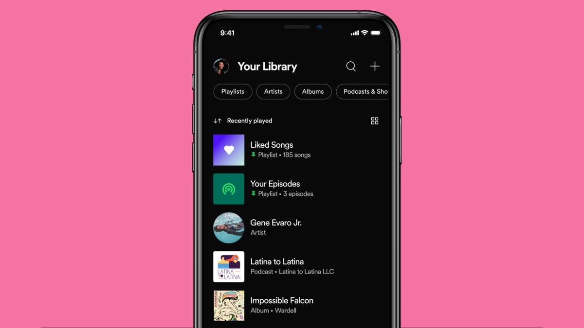 Spotify app screen album art maker