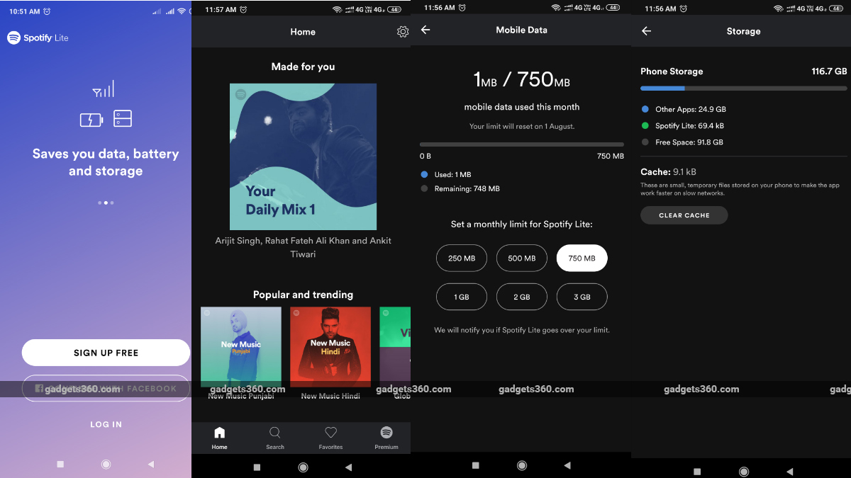 Spotify Lite App for Android Comes Out of Beta, Brings Data Limit Feature