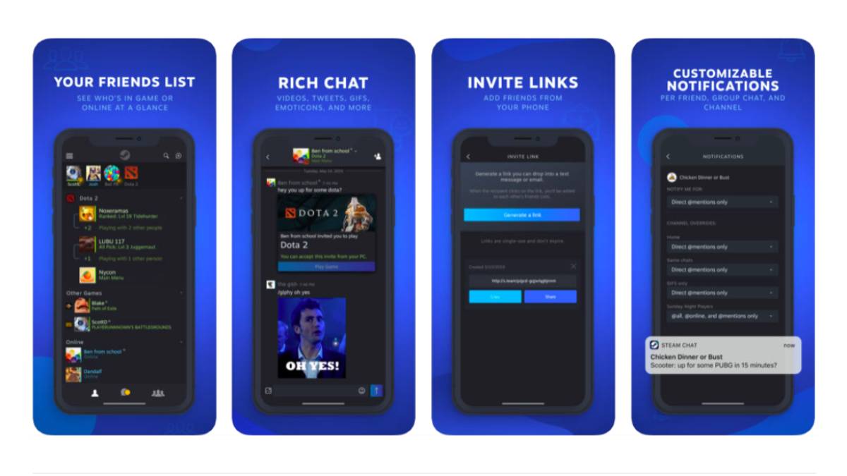 Steam Chat Gets its Own iOS, Android App; Steam Guard to Get QR Code Feature