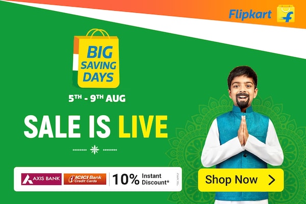 Flipkart Big Saving Days Sale 2021 (5th-9th August) Flipkart Big Saving Days Sale 2021 (5th-9th August)