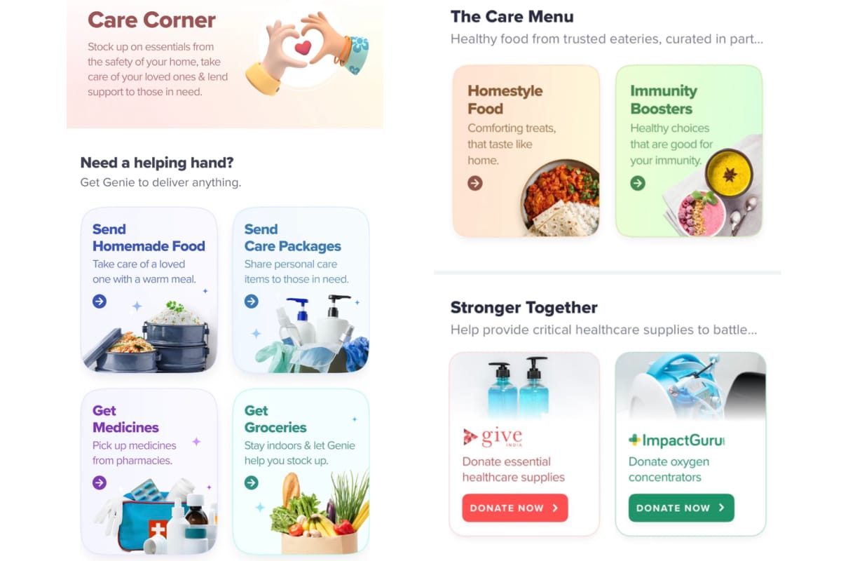 Swiggy Introduces Care Corner to Highlight Services Beneficial for COVID-19 Relief