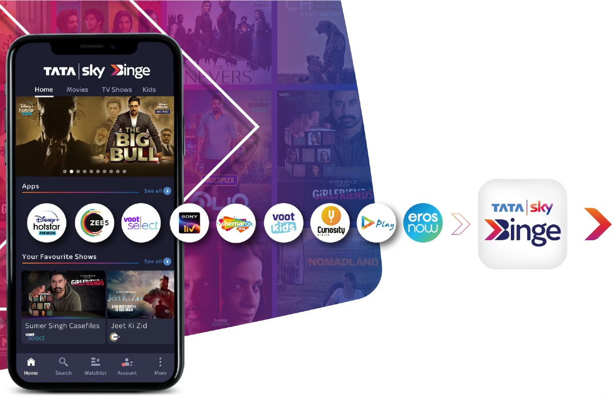 Tata Sky Binge OTT Content Service Now Available on Mobile Devices Through Dedicated App